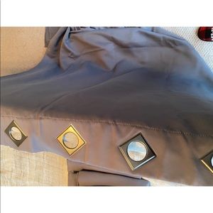 Dark gray / charcoal Room darkening curtains